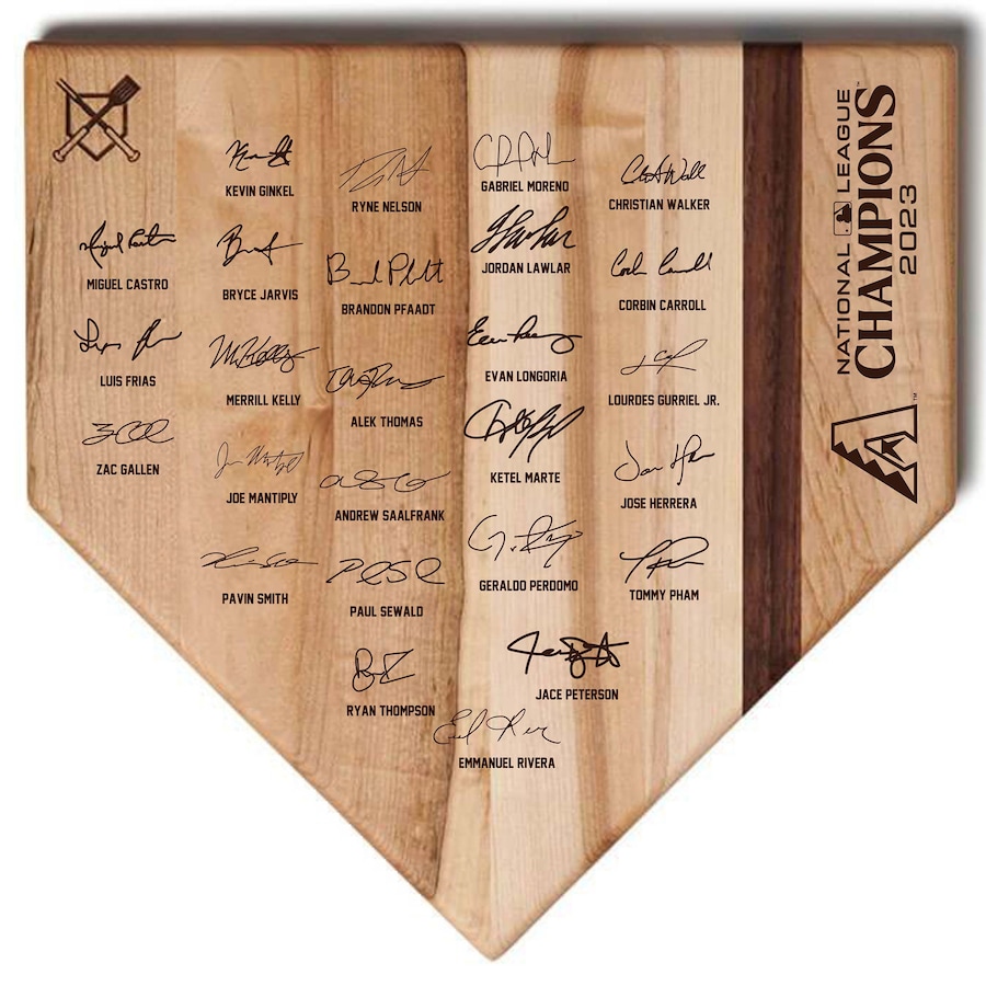 Arizona Diamondbacks 12'' x 12'' 2023 Playoff Signature Cutting Board