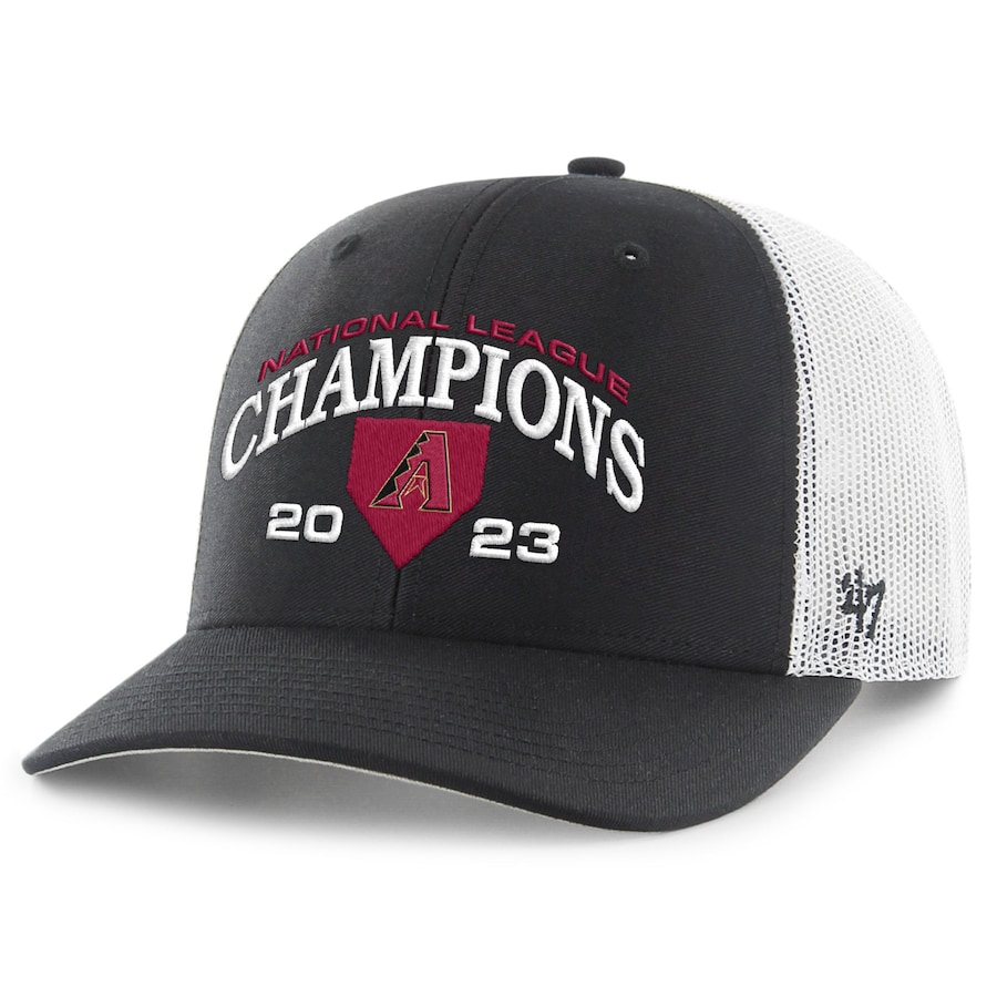  Arizona Diamondbacks '47 2023 National League Champions Trucker Adjustable Hat - Black