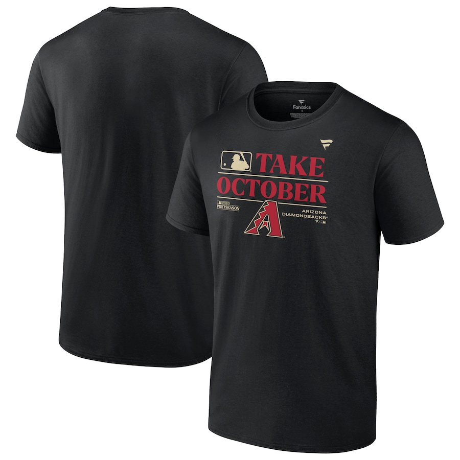 Arizona Diamondbacks Fanatics Branded 2023 Postseason Locker Room T-Shirt – Black