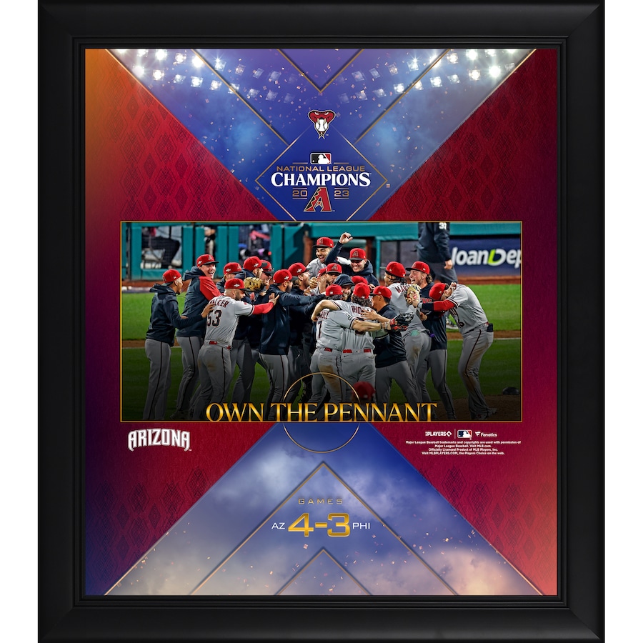  Arizona Diamondbacks Framed Unsigned Fanatics Authentic 2023 National League Champions 15