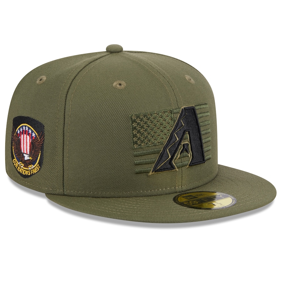  Arizona Diamondbacks New Era 2023 Armed Forces Day On-Field 59FIFTY Fitted Hat - Green