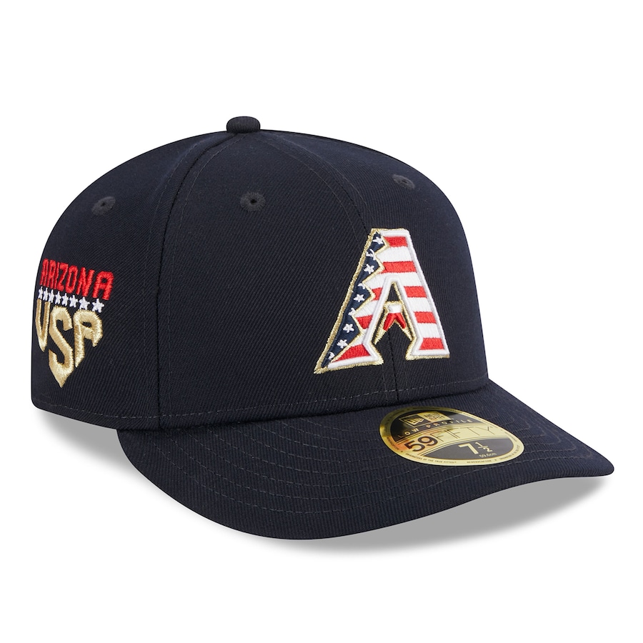  Arizona Diamondbacks New Era 2023 Fourth of July Low Profile 59FIFTY Fitted Hat - Navy