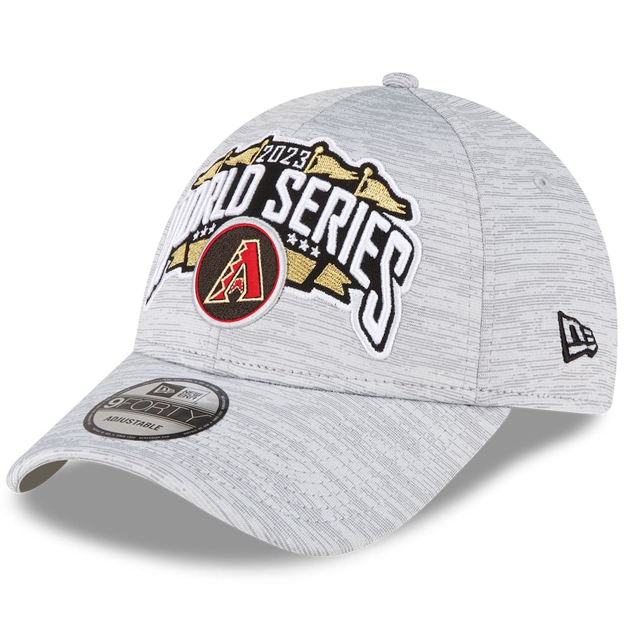  Arizona Diamondbacks New Era 2023 National League Champions Locker Room 9FORTY Adjustable Hat - Gray