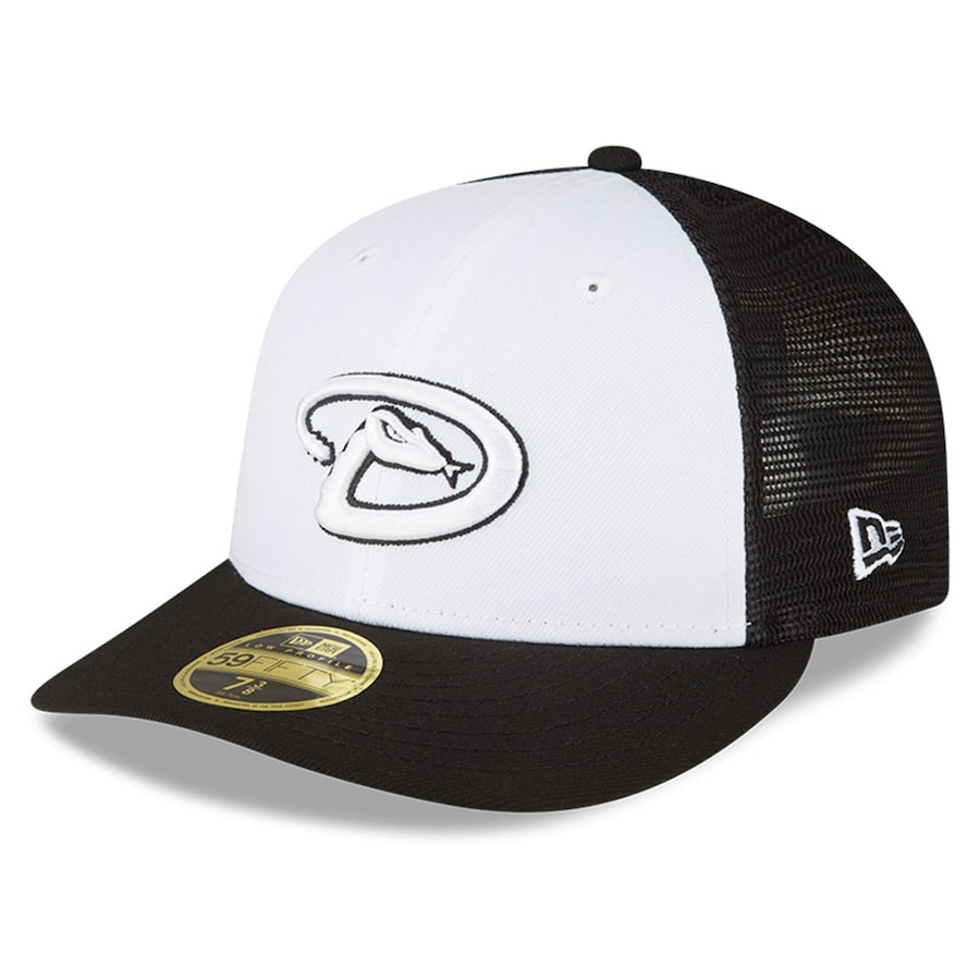  Arizona Diamondbacks New Era 2023 On-Field Batting Practice Low Profile 59FIFTY Fitted Hat - White-Black
