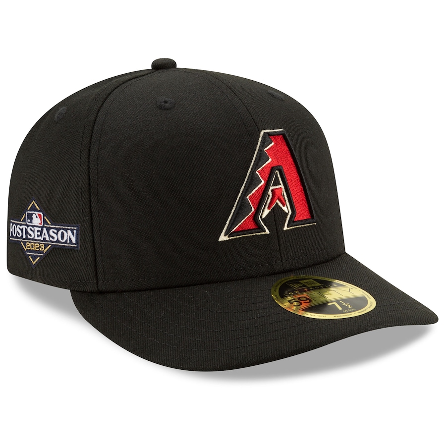  Arizona Diamondbacks New Era 2023 Postseason Low Profile 59FIFTY Fitted Hat - Black