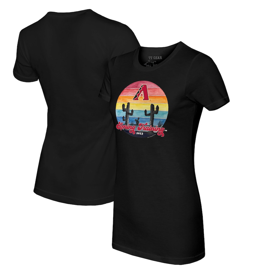 Arizona Diamondbacks Tiny Turnip Women's 2023 Spring Training T-Shirt - Black