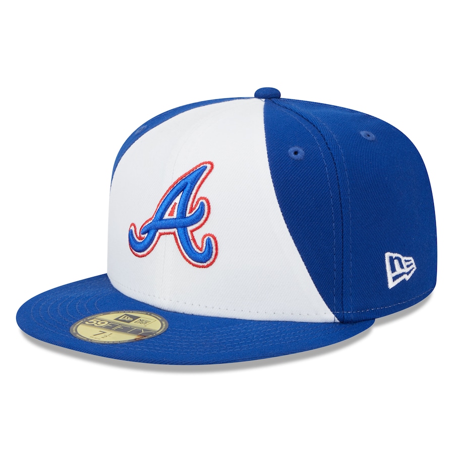 Atlanta Braves New Era 2023 City Connect 59FIFTY Fitted Hat - White-Royal