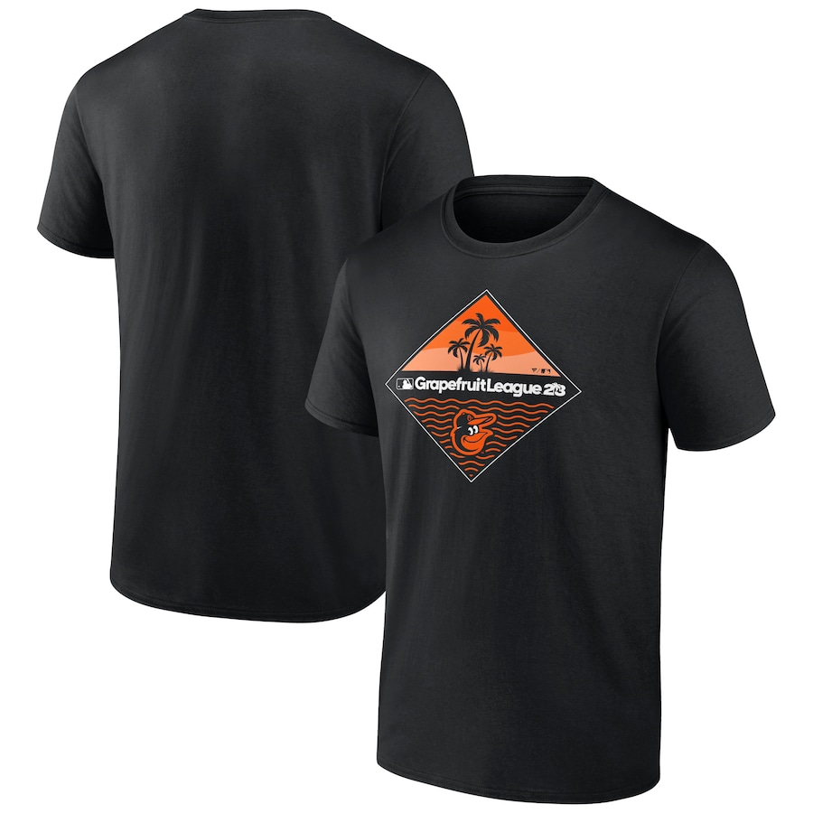 Baltimore Orioles Fanatics Branded 2023 MLB Spring Training Diamond T-Shirt - Black