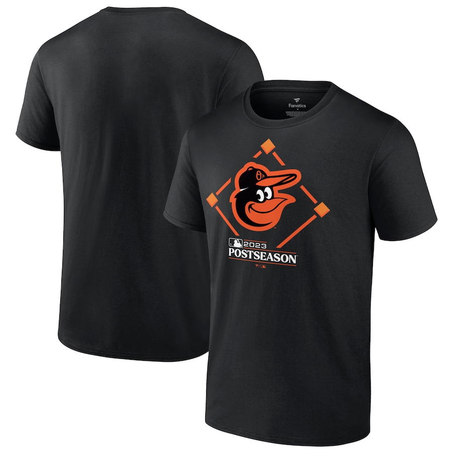  Baltimore Orioles Fanatics Branded 2023 Postseason Around the Horn T-Shirt - Black