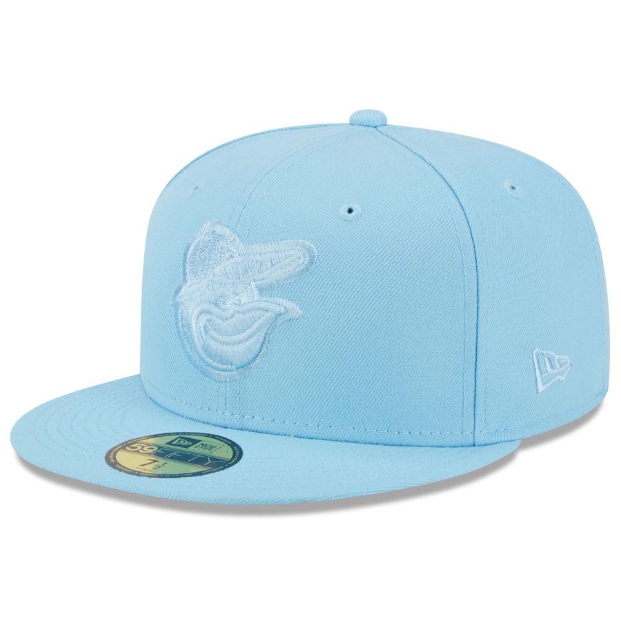 Baltimore Orioles New Era 2023 Spring Color Basic 59FIFTY Fitted Hat - Light Blue