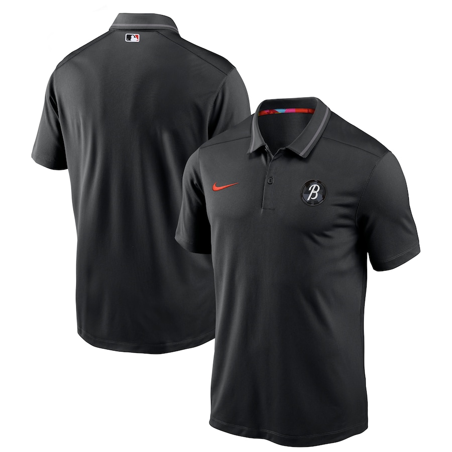  Baltimore Orioles Nike 2023 City Connect Knit Performance Polo - Black