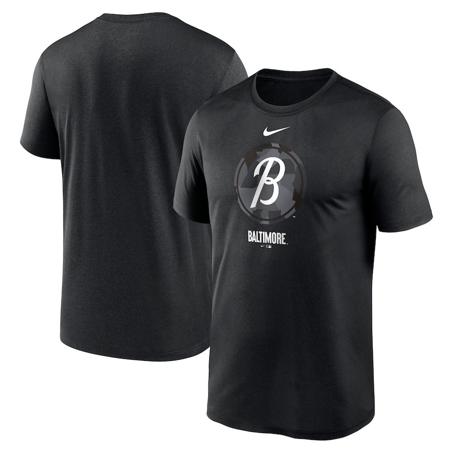  Baltimore Orioles Nike 2023 City Connect Large Logo T-Shirt - Black