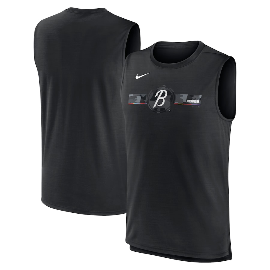  Baltimore Orioles Nike 2023 City Connect Muscle Tank - Black