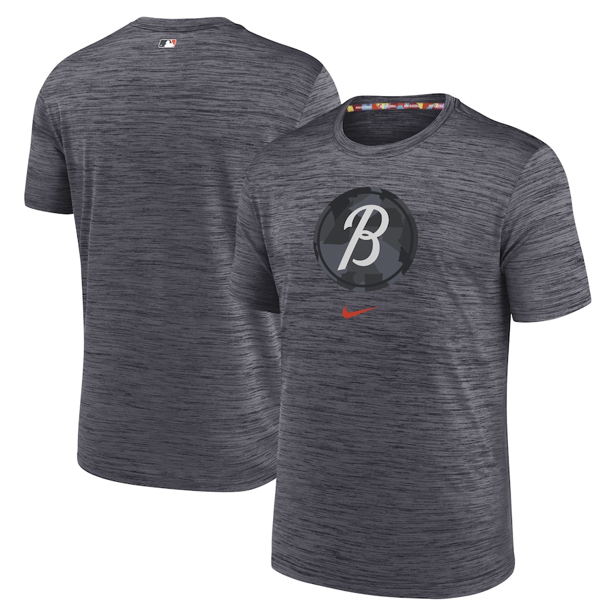  Baltimore Orioles Nike 2023 City Connect Velocity Practice Performance T-Shirt - Black