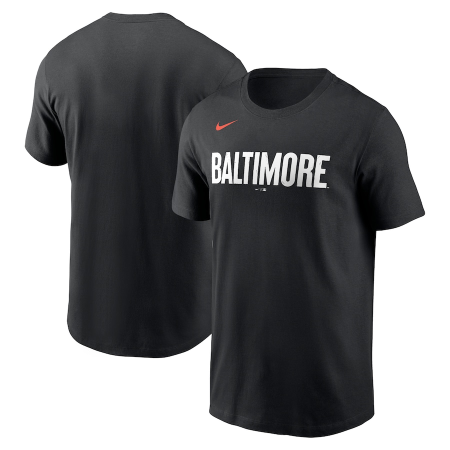  Baltimore Orioles Nike 2023 City Connect Wordmark T-Shirt - Black