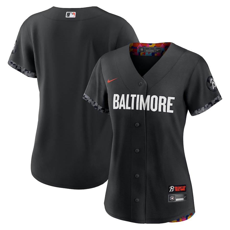  Baltimore Orioles Nike Women's 2023 City Connect Replica Jersey - Black