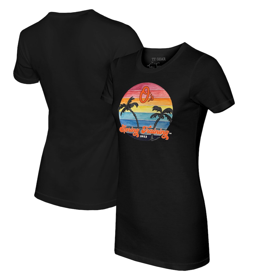 Baltimore Orioles Tiny Turnip Women's 2023 Spring Training T-Shirt - Black