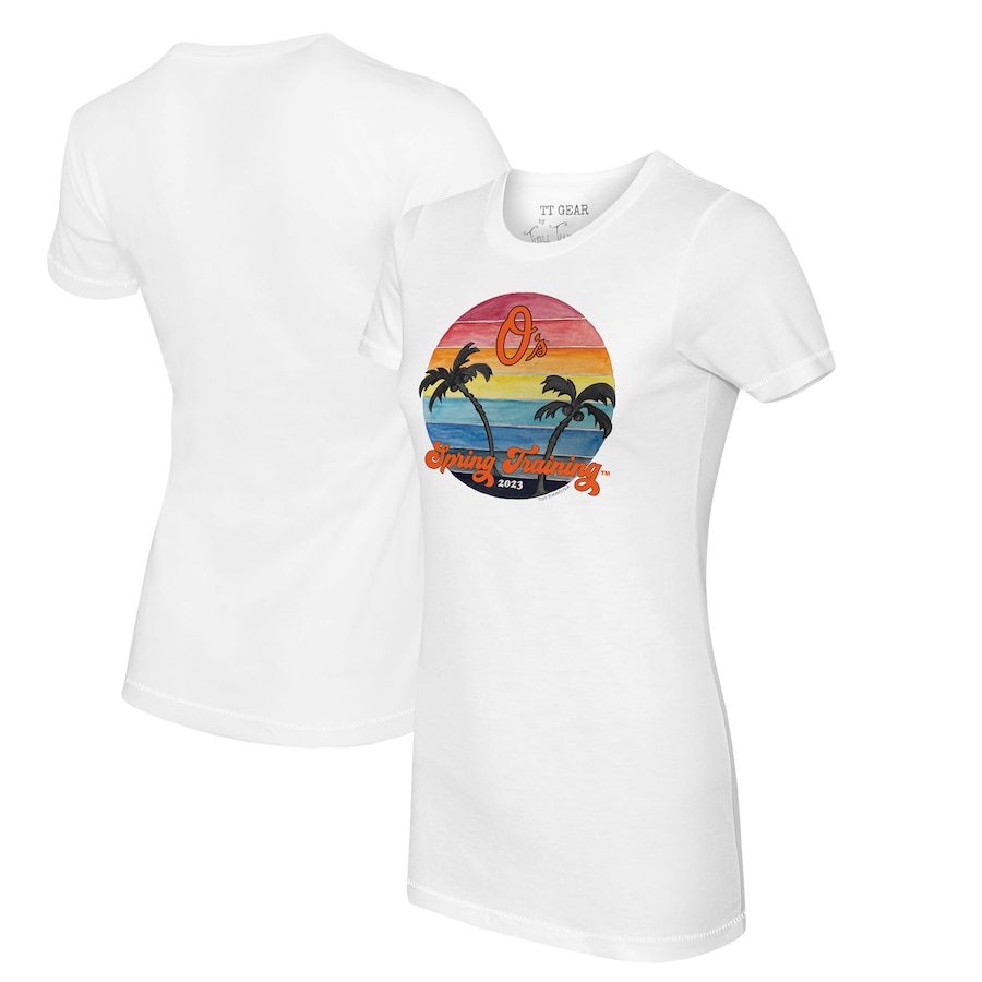 Baltimore Orioles Tiny Turnip Women's 2023 Spring Training T-Shirt - White