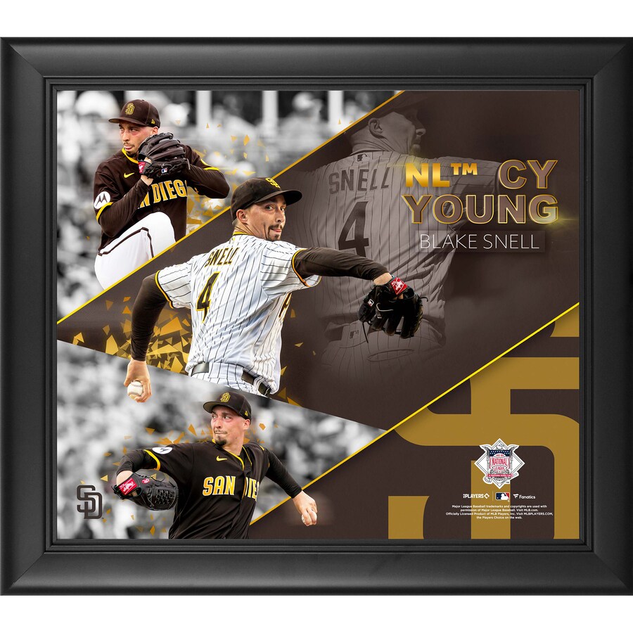 Blake Snell San Diego Padres Fanatics Authentic Framed 2023 National League Cy Young Award 15
