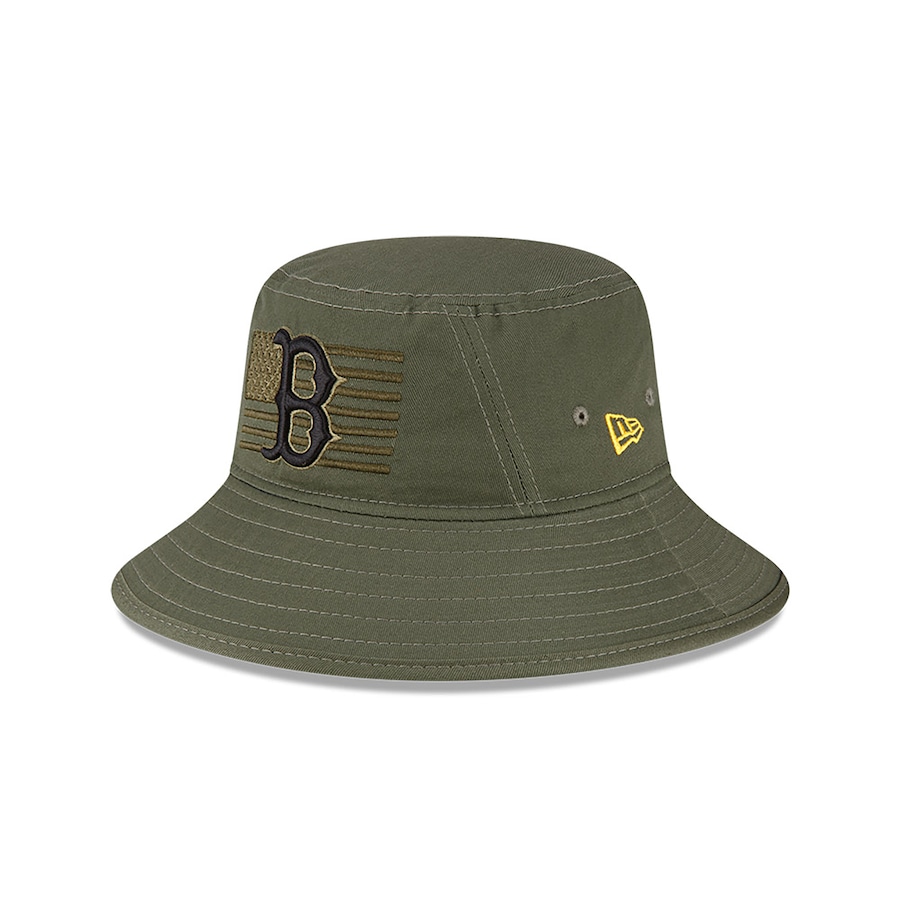  Boston Red Sox New Era 2023 Armed Forces Day Bucket Hat - Green