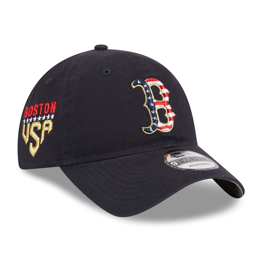  Boston Red Sox New Era 2023 Fourth of July 9TWENTY Adjustable Hat - Navy