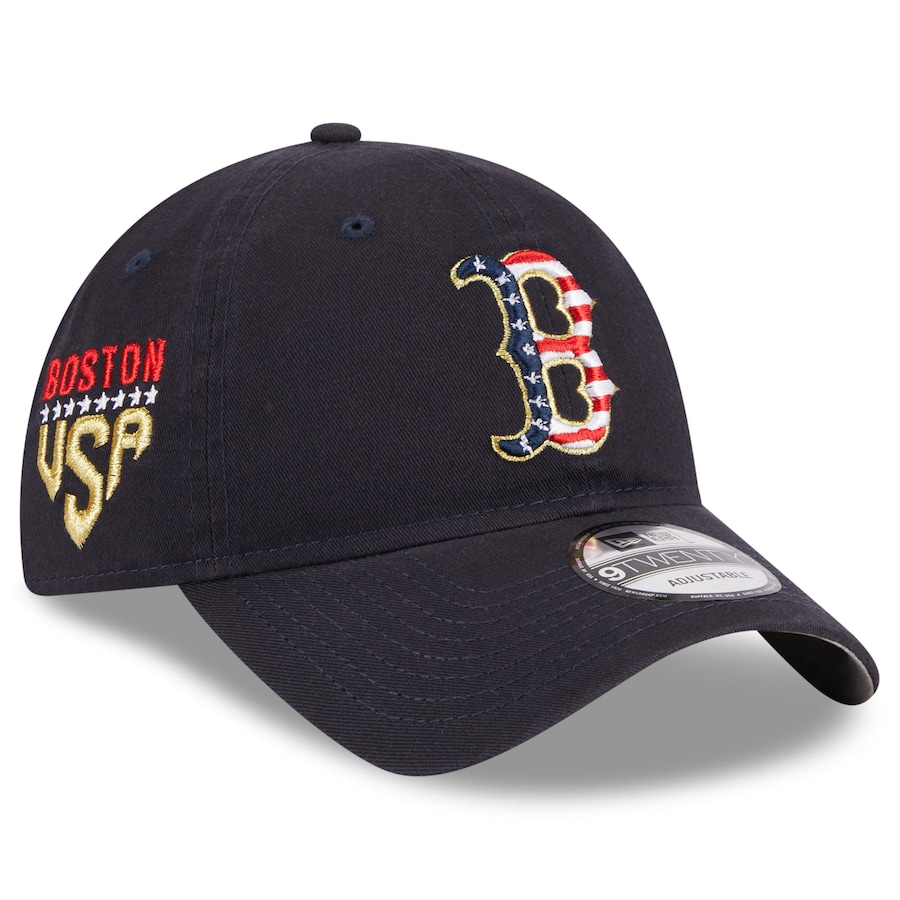  Boston Red Sox New Era Women's 2023 Fourth of July 9TWENTY Adjustable Hat - Navy