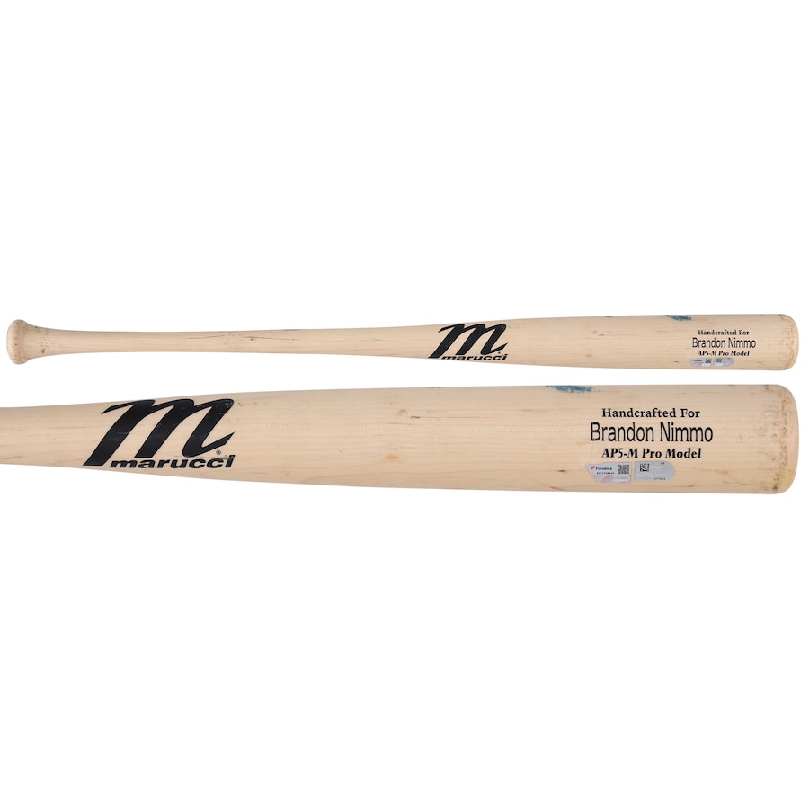 Brandon Nimmo New York Mets Fanatics Authentic Game-Used Tan Marucci Broken Bat vs. Tampa Bay Rays on May 16, 2023