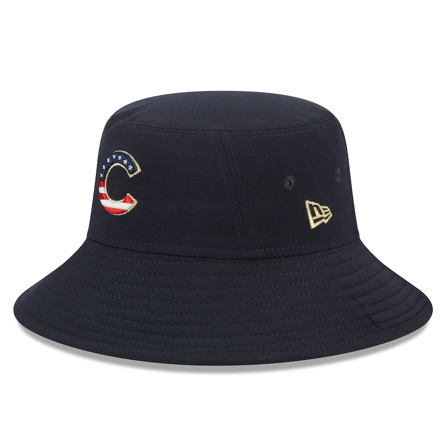  Chicago Cubs New Era 2023 Fourth of July Bucket Hat - Navy
