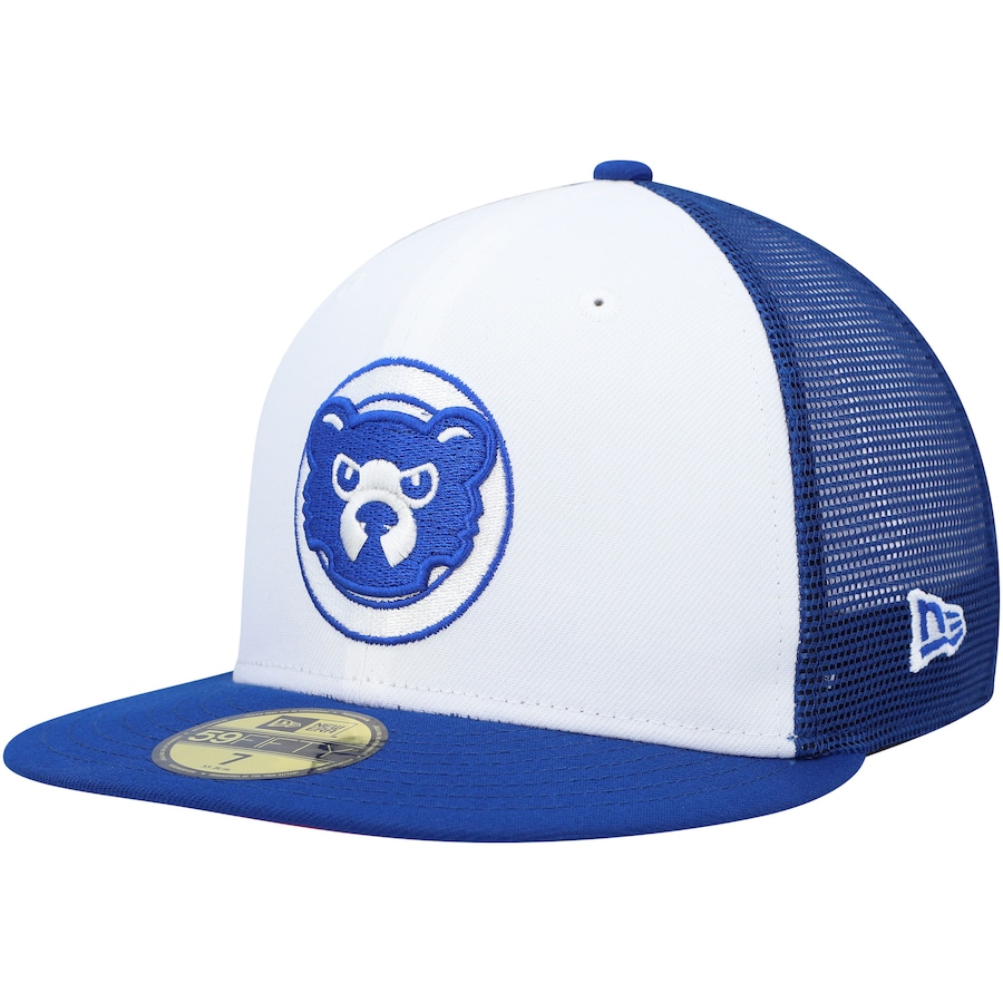 Chicago Cubs New Era 2023 On-Field Batting Practice 59FIFTY Fitted Hat - White-Royal