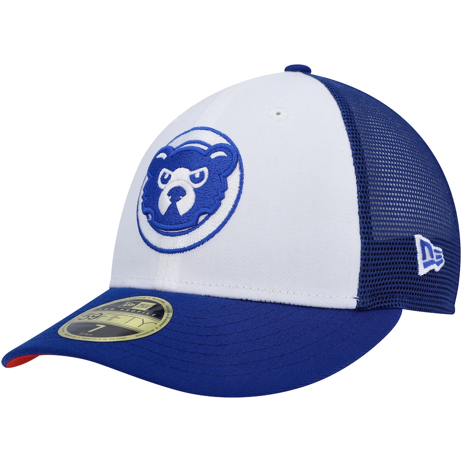 Chicago Cubs New Era 2023 On-Field Batting Practice Low Profile 59FIFTY Fitted Hat - White-Royal
