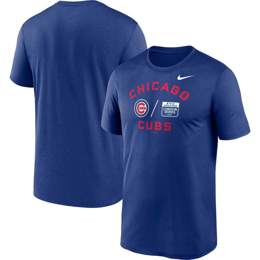 Chicago Cubs Nike 2023 MLB World Tour: London Series Legend Performance T-Shirt - Royal