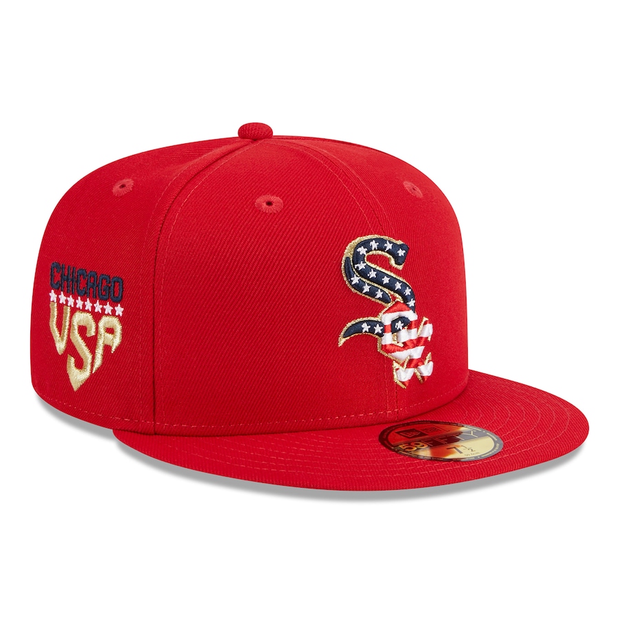 Chicago White Sox New Era 2023 Fourth of July 59FIFTY Fitted Hat - Red