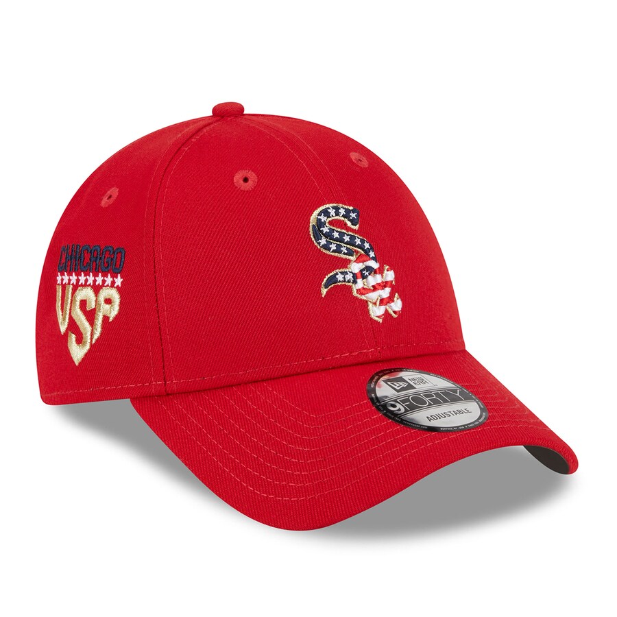  Chicago White Sox New Era 2023 Fourth of July 9FORTY Adjustable Hat - Red