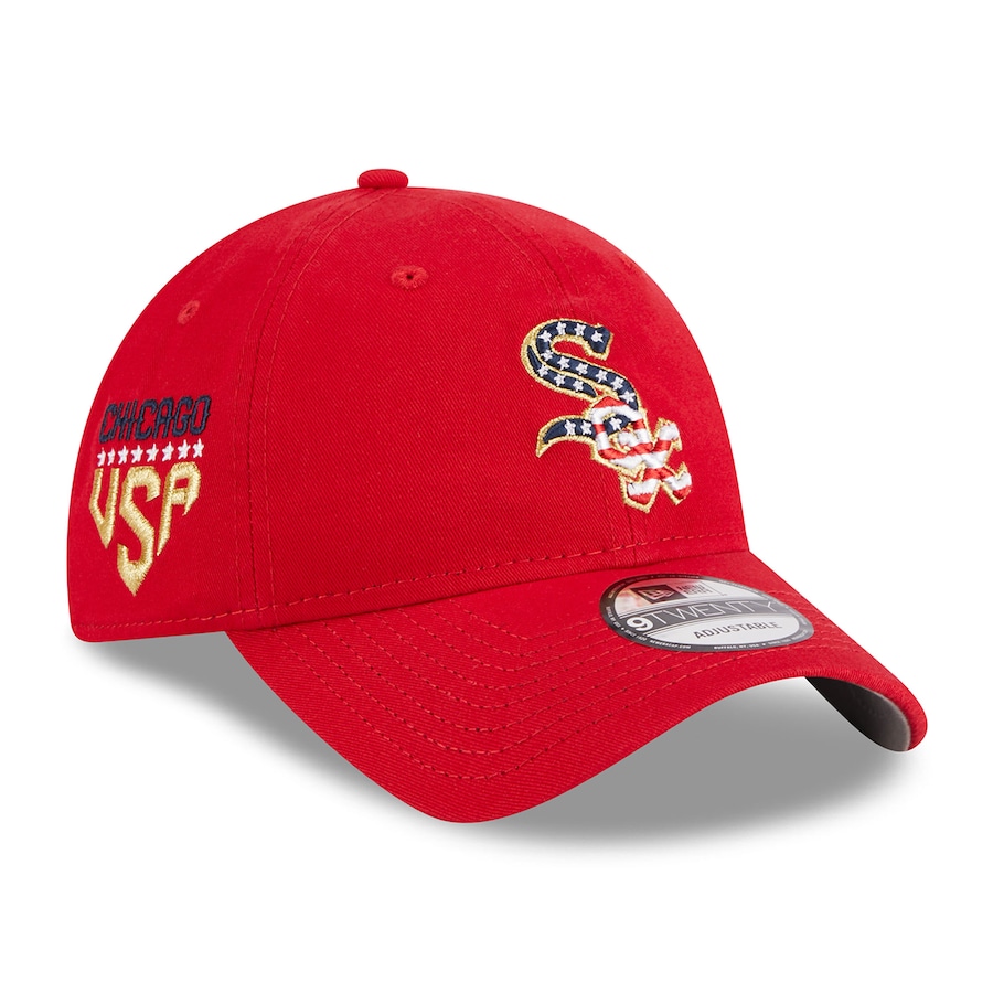  Chicago White Sox New Era 2023 Fourth of July 9TWENTY Adjustable Hat - Red
