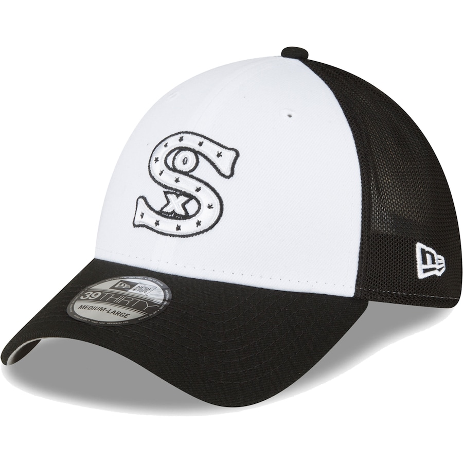  Chicago White Sox New Era 2023 On-Field Batting Practice 39THIRTY Flex Hat - Black-White