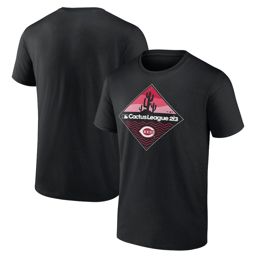 Cincinnati Reds Fanatics Branded 2023 MLB Spring Training Diamond T-Shirt - Black