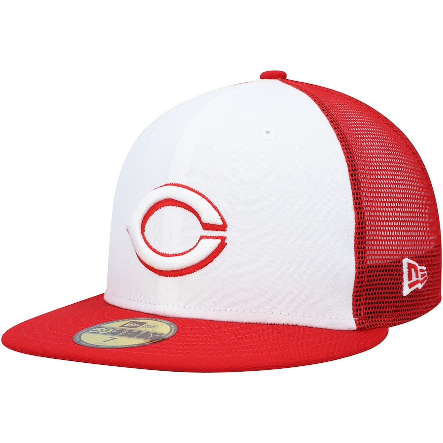 Cincinnati Reds New Era 2023 On-Field Batting Practice 59FIFTY Fitted Hat - White-Red
