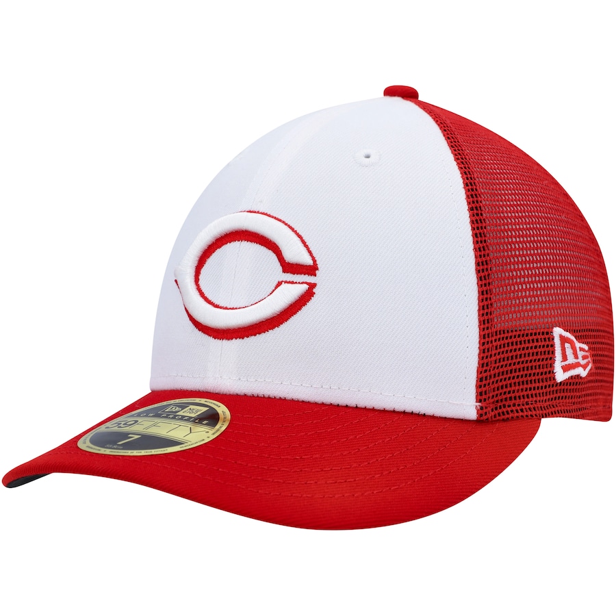 Cincinnati Reds New Era 2023 On-Field Batting Practice Low Profile 59FIFTY Fitted Hat - White-Red
