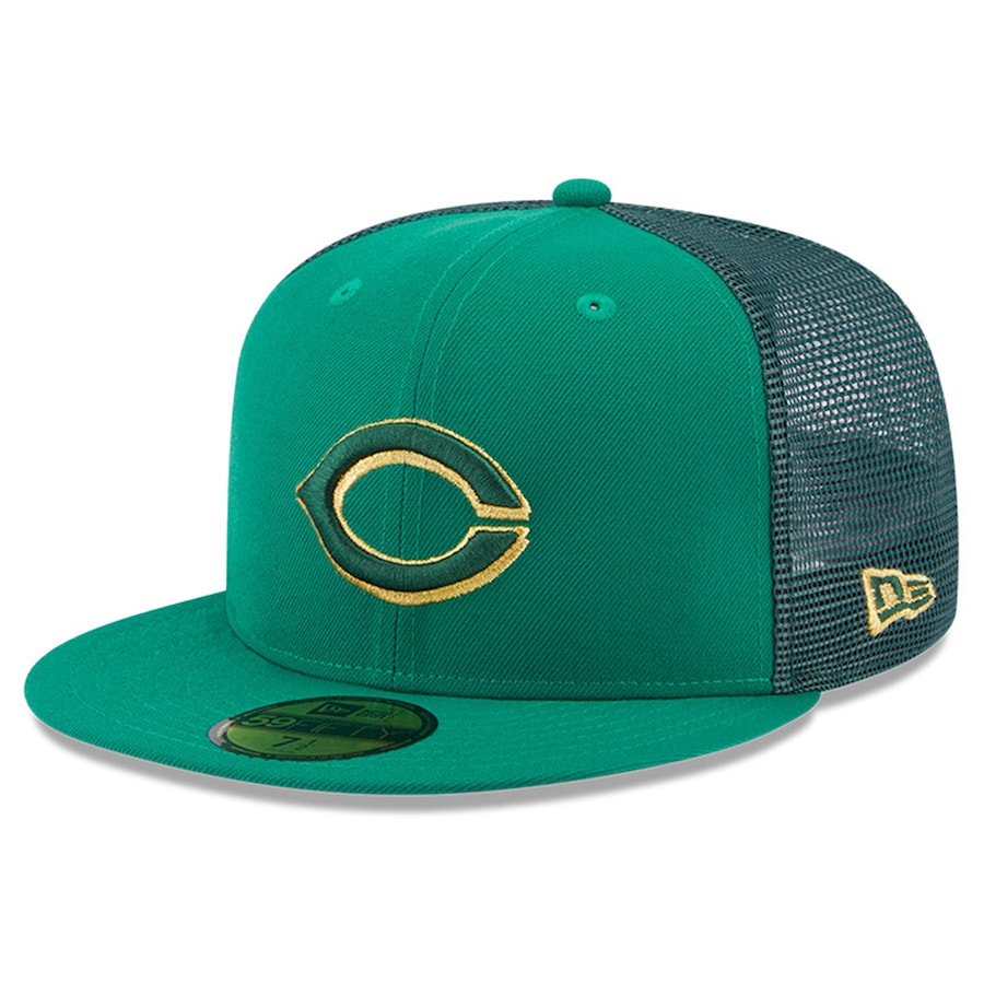  Cincinnati Reds New Era 2023 St. Patrick's Day 59FIFTY Fitted Hat - Kelly Green