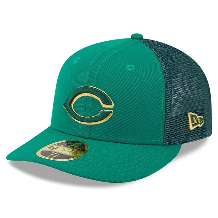  Cincinnati Reds New Era 2023 St. Patrick's Day Low Profile 59FIFTY Fitted Hat - Kelly Green
