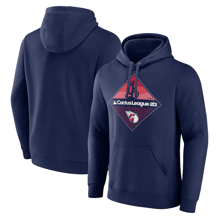 Cleveland Guardians Fanatics Branded 2023 MLB Spring Training Diamond Pullover Hoodie - Navy