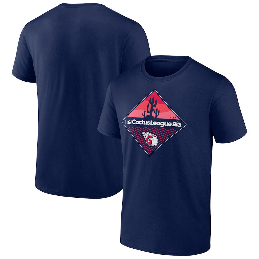 Cleveland Guardians Fanatics Branded 2023 MLB Spring Training Diamond T-Shirt - Navy