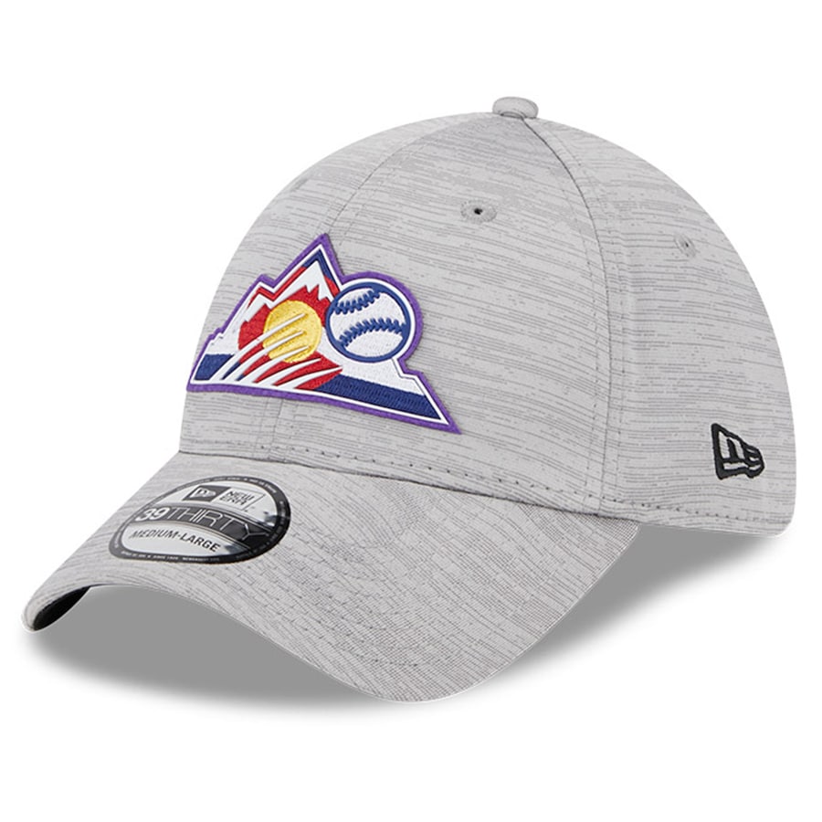  Colorado Rockies New Era 2023 Clubhouse 39THIRTY Flex Hat - Gray