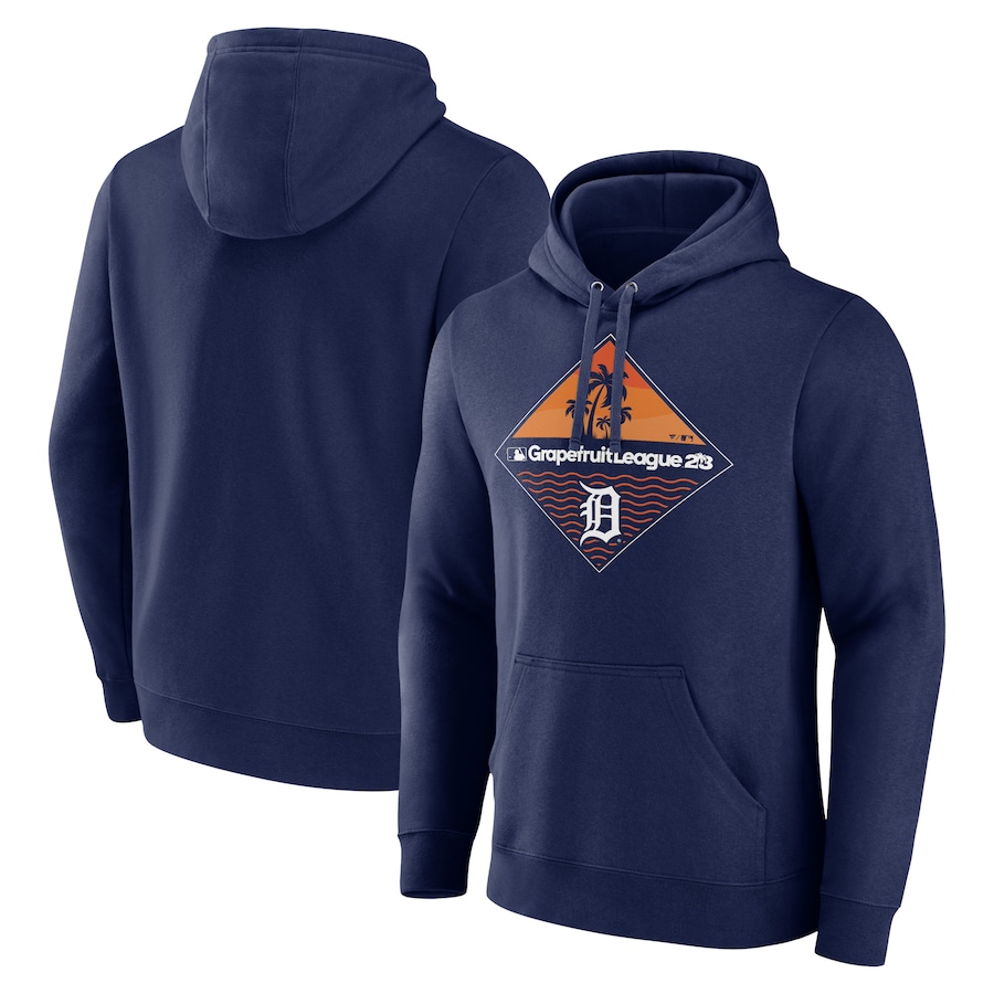 Detroit Tigers Fanatics Branded 2023 MLB Spring Training Diamond Pullover Hoodie - Navy