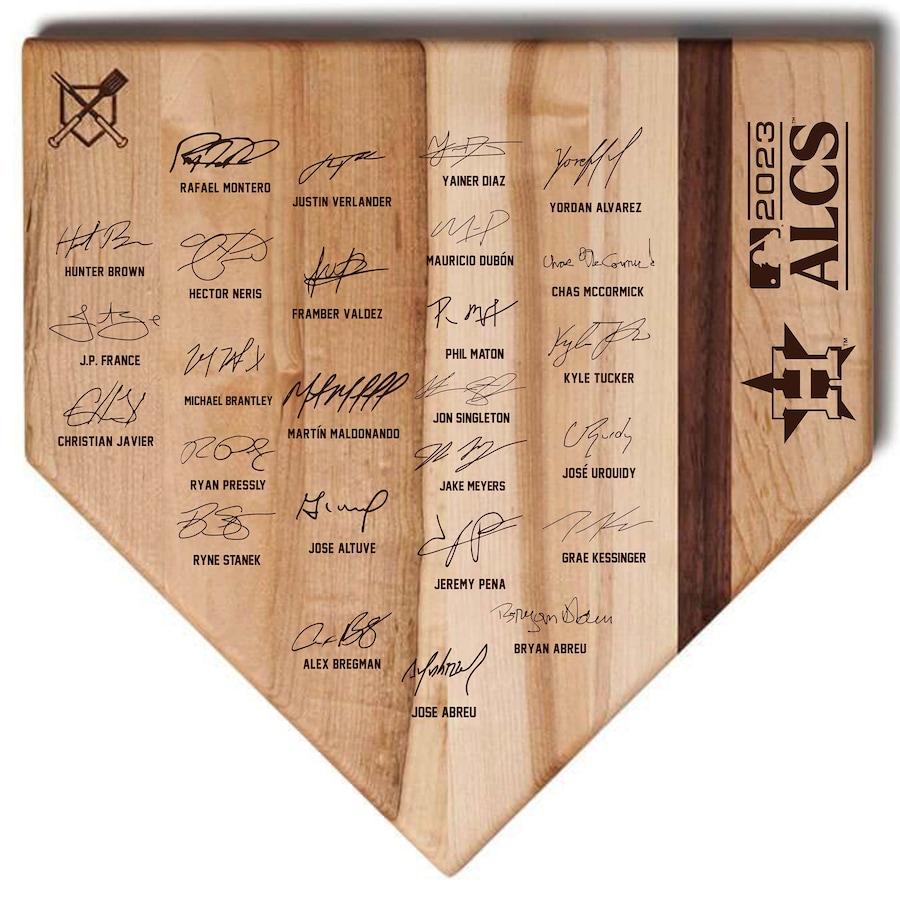 Houston Astros 12'' x 12'' 2023 Playoff Signature Cutting Board