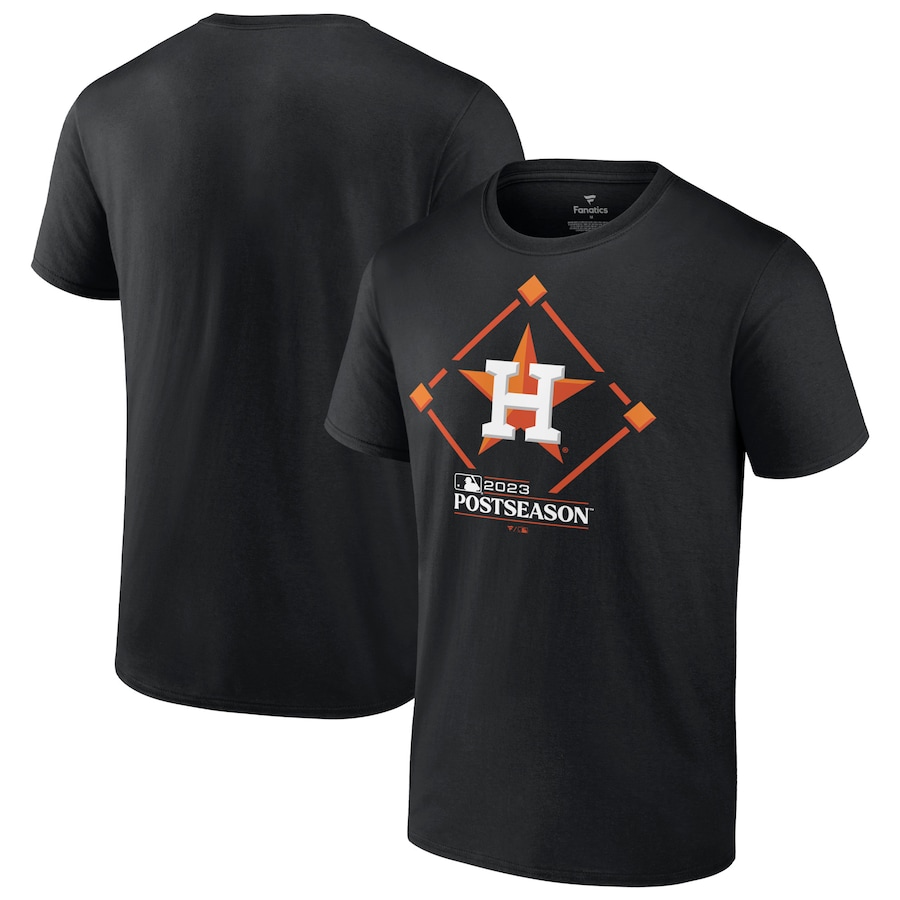 Houston Astros Fanatics Branded 2023 Postseason Around the Horn T-Shirt - Black