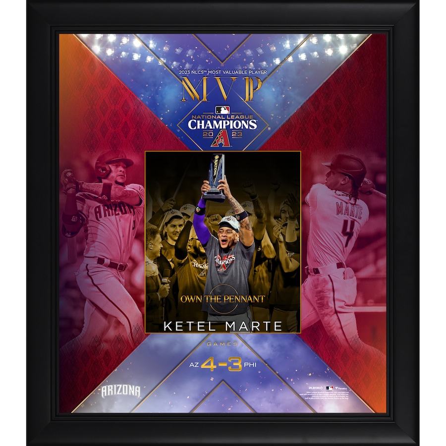 Ketel Marte Arizona Diamondbacks Fanatics Authentic 2023 National League Champions MVP 15