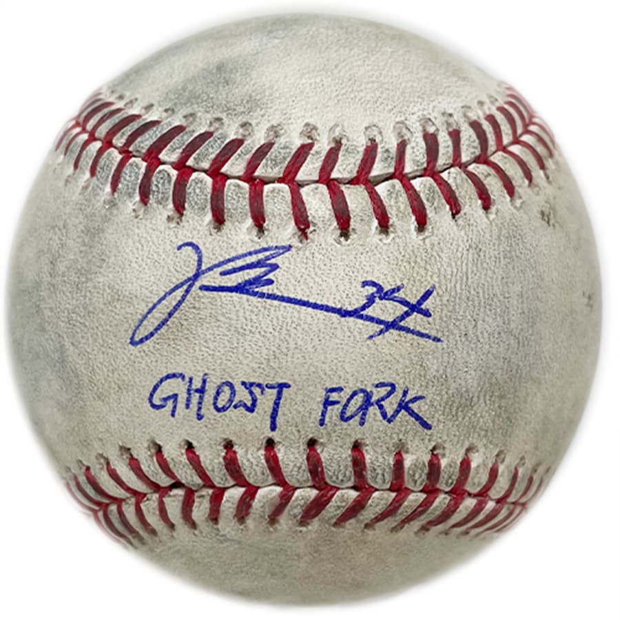 Kodai Senga New York Mets Autographed Game-Used Baseball from April 8, 2023 with 