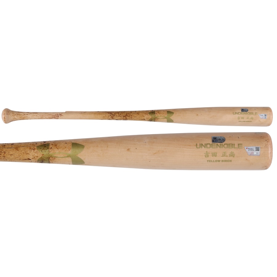 Masataka Yoshida Boston Red Sox Fanatics Authentic Game-Used Tan Under Armour Broken Bat vs. Cleveland Guardians on June 8, 2023