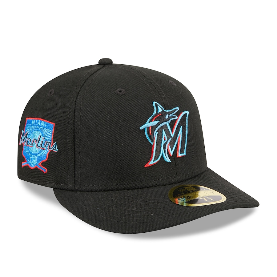 Miami Marlins New Era 2023 MLB Father's Day Low Profile 59FIFTY Fitted Hat - Black